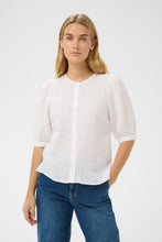 Load image into Gallery viewer, White Linen Blouse