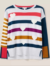 Load image into Gallery viewer, Stripes and Hearts Sweater