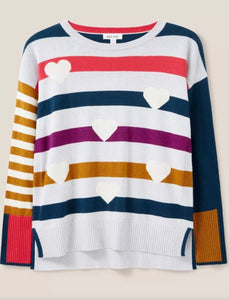 Stripes and Hearts Sweater
