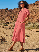 Load image into Gallery viewer, Linen Shirt Dress