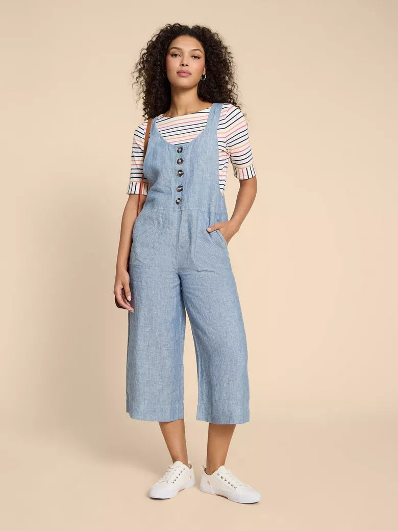Viola Linen Dungaree – Pixie Hollow