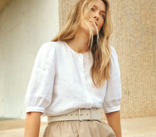 Load image into Gallery viewer, White Linen Blouse