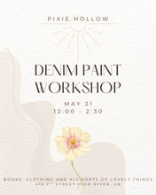 Load image into Gallery viewer, Denim Paint Workshop
