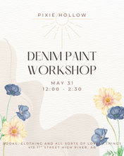 Load image into Gallery viewer, Denim Paint Workshop