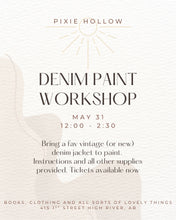 Load image into Gallery viewer, Denim Paint Workshop