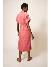 Load image into Gallery viewer, Reno Linen Dress Red